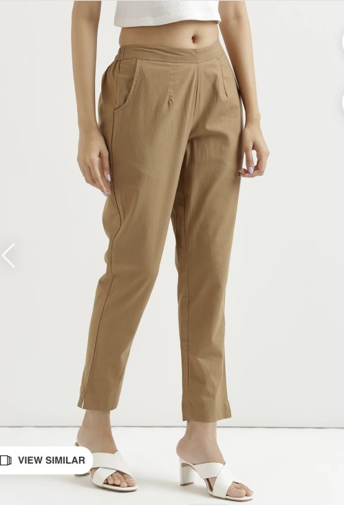 Cotton Trousers - Regular Fits - Khakee