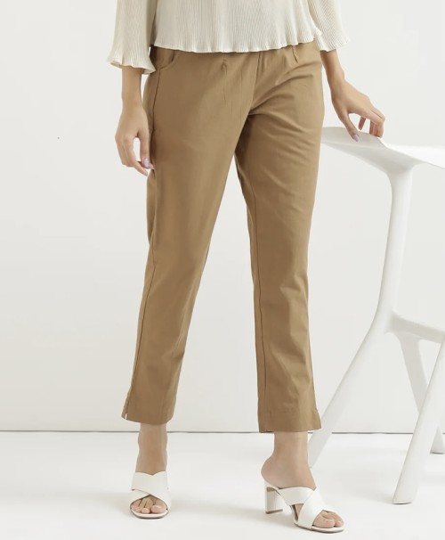 Cotton Trousers - Regular Fits - Khakee