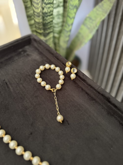 Anhad's White Shell Pearls - Necklace