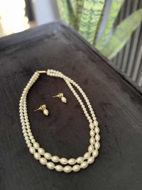 Anhad's White Shell Pearls - Necklace