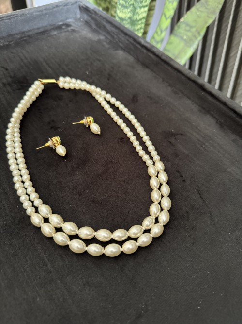 Anhad's White Shell Pearls - Necklace