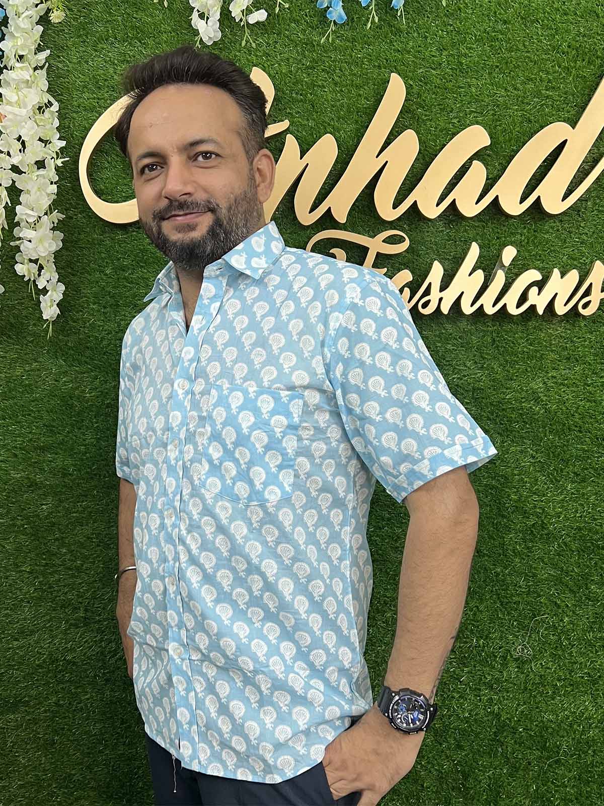 Pure Cotton Men’s Shirt in Prints – Anhad Fashions